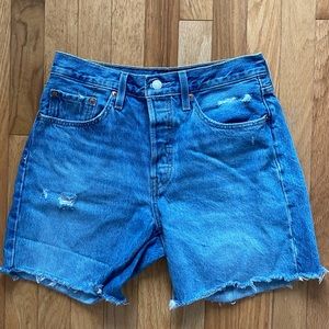 Levi’s 501 denim shorts. Waist 30”